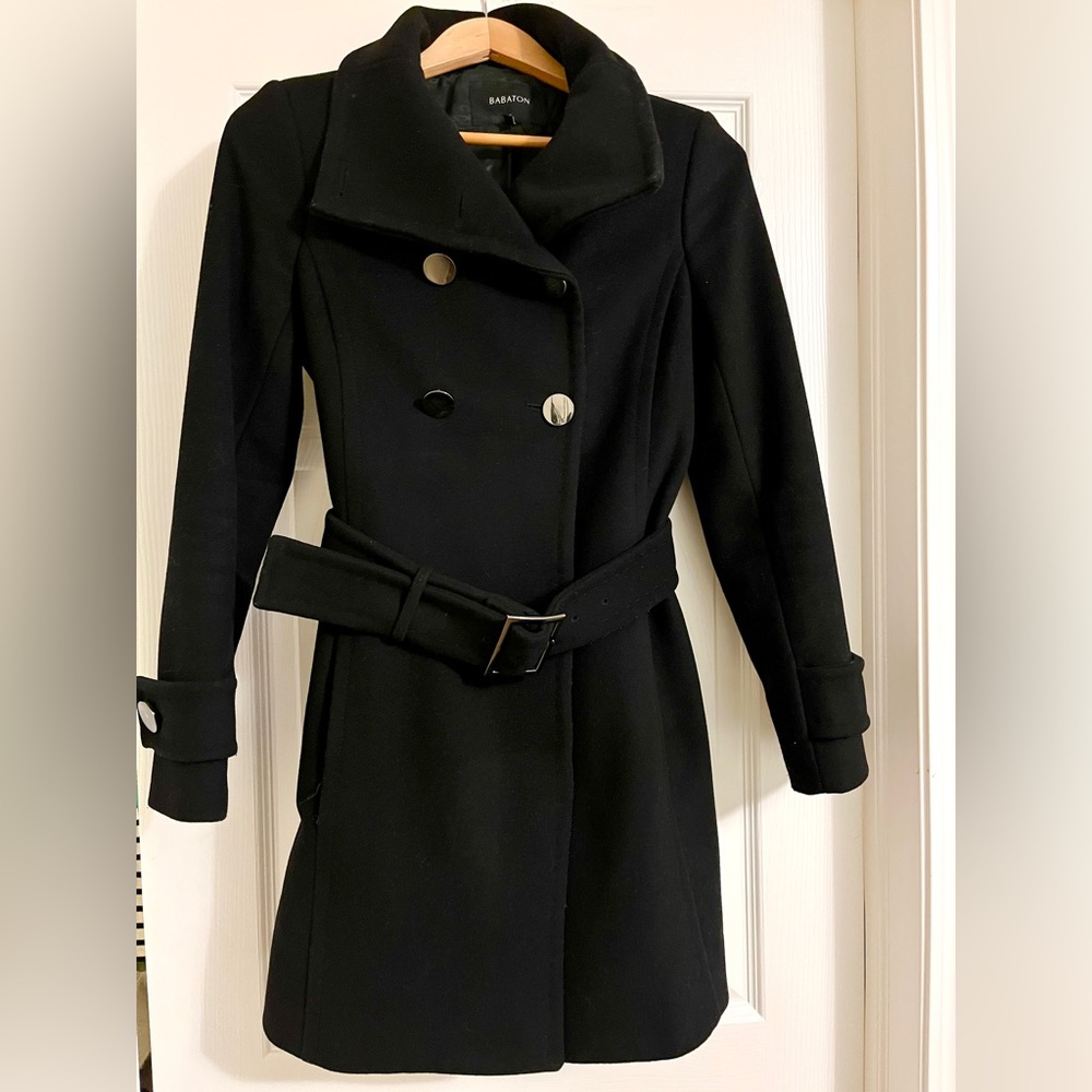Aritzia Babaton Bromley Wool Peacoat